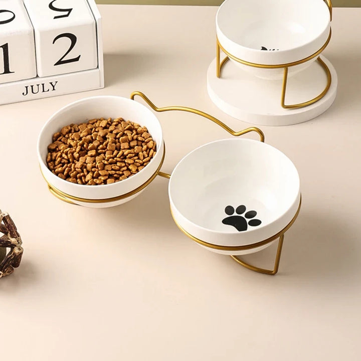 Ceramic Elevated Bowls For Pets