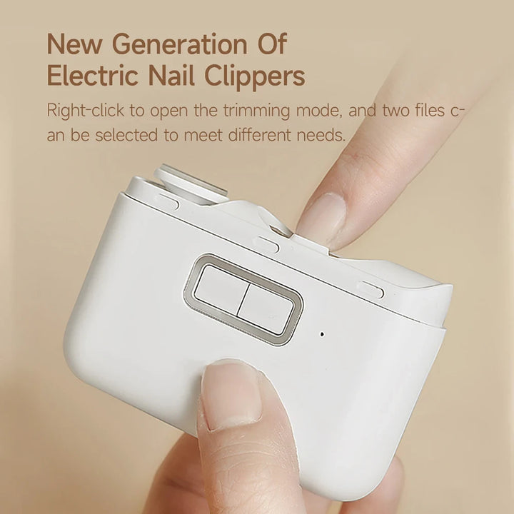 Automatic Nail Trimmer / Polishing Nail Clipper with Light